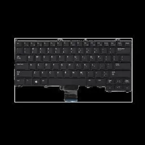 US for Dell Keyboard Positivo Notebook Dns Clevo Intelbras 12 7000 E7440 E7420 E7240 E7420D