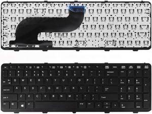 PANSI Replacement Keyboard for HP ProBook 650 G1 G2 655 G1 G2 US English Laptop Keyboard with Frame