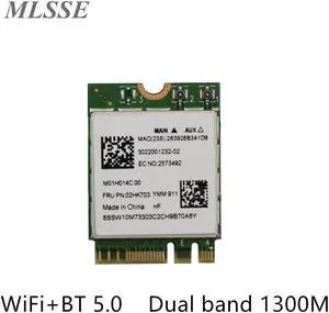 For Lenovo Thinkcentre K70 M730s M737t Wireless Network Card WiFi+BT 5.0 Dual band 1300M FRU 02HK703 WIRCARD
