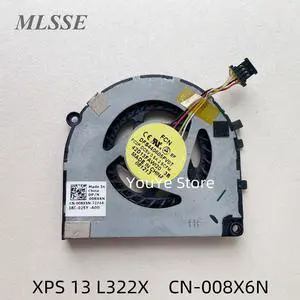 Genuine For DELL XPS 13 L322x Ultrabook Laptop CPU fan cooling Fan CN-008X6N 008X6N 08X6N Notebook CPU Fan Fast Ship