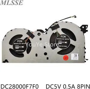 For Lenovo IdeaPad Gaming 3i 15IMH05 PC Laptop CPU Cooling Fan DC28000F7F0 DFS5K12114262J FMHN DC5V 0.5A 8pin Fan
