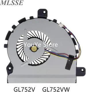 For Asus ROG GL752V GL752VW Laptop Cooling Fan 13NB0A40AM0101 / 13N0-S6A0D02 NS85B04-15F16 CPU Cooler Fan