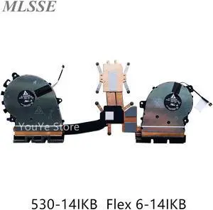 For Lenovo YOGA 530-14IKB Flex 6-14IKB Cooling Fan and Heatsink FRU 5H40R19574 AT173001DT0 Fast Ship