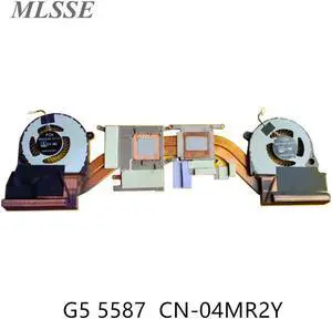 For Dell G7 15 7577 7588 G5 5587 CPU GPU COOLING HEATSINK FAN COOLER RADIATOR AT21K001FR0 Fan 04MR2Y 4MR2Y