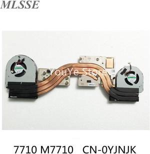 Laptop For DELL Precision 7710 M7710 Cooling Heatsink And Fan YJNJK 0YJNJK CN-0YJNJK AT1DJ003ZSL Fast Ship