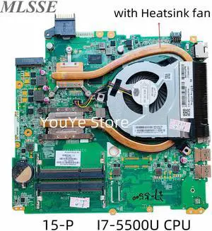 For HP 15-P Laptop Motherboard With I7-5500U CPU 840M 2GB DAY11AMB6E0 782936-501 782936-001 782936-601 With Heatsink Fan