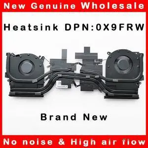 CPU GPU Cooling heatsink with Fan Cooler Radiator For Dell Alienware M15 R2 X9FRW 0X9FRW AT2KH001FAL