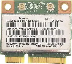 BCM943142HM BT4.0 Wifi Wireless Card 04W3836 For Lenovo G400 G410 G500 G510 G405 G505 E431 E531