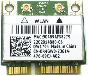 For DW1704 1704 BCM943142HM Mini PCI-E WLAN Wireless Wifi Card 802.11N Support Bluetooth 4.0 for 17TR 15TR 17R 15R