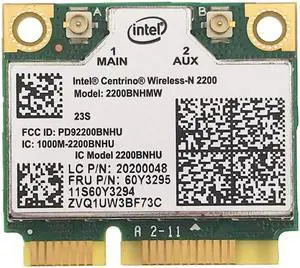 For Intel Wireless-N 2200 2200BNHMW T430 W530 T530 X230T wireless network mini pcie half card 60y3295 WIFI