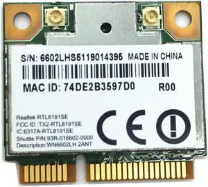 RTL8191se Half Hight Mini Pci-e Wireless wifi WLAN Card 802.11b/g/n 2.4 GHz 150Mbps Network WiFi Adapter RTL8191se Half Hight Mini Pci-e Wireless wifi WLAN Card 802.11b/g/n 2.4 GHz 150Mbps Network WiFi Adapter