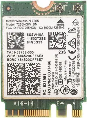 For Lenovo YOGA 14 15 E550 X250 L450 T450 Intel Wireless-N 7265 7265NGW BN Bluetooth-compatible 4.0 WiFi Card 04X6032 00JT466