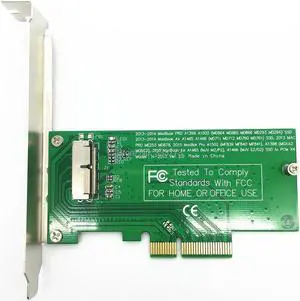 PCIE PCI-Express PCI-E PCI Express to for 2013 2014 2015 Apple Macbook Pro Air SSD Convert Card for A1502 A1465 A1466