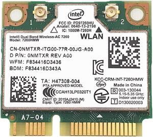 For Dual Band Intel Wireless-AC 7260 7260AC 7260HMW 2.4&5G 867M BT4.0 MiniPCIe WiFi Wireless Card