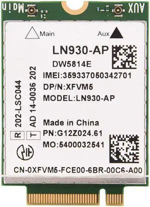 DW5814E Telit LN930-AP WWAN FDD-LTE NGFF 4G Module for WWAN Wireless Wifi 4G Card for Dell Laptops Latitude 14" 7480 5480
