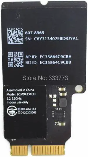 For Broadcom BCM4331 BCM94331CD FOR iMAC A1418 A1419 802.11a/b/g IEEE Wifi Support Bluetooth 4.0 Card