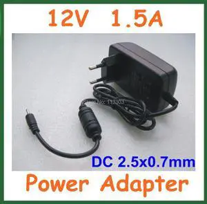 Universal AC 100-240V to DC 12V 1.5A 2.5*0.7mm / 2.5mm Charger EU US Plug Power Supply Adapter