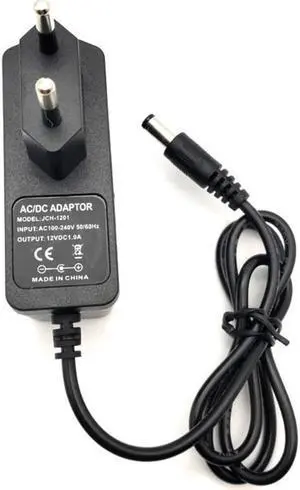 5pcs Wall Home Charger AC 100-240V Converter Adapter to DC 12V 1A Power Supply Adapter EU US Plug 5.5x2.1mm / 5.5*2.1mm