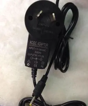 AU plug Wall Charger 9V 2A 2.5x0.7mm 2.5mm Power Supply Adapter for Tablet Cube iWork8 Aoson M19 M12 Pipo M2 M3 M8 Chuwi V3