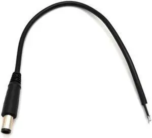 50pcs Universal DC Tip 7.4x5.0mm / 7.4*5.0mm Plug Power Cable for Dell HP Laptop Charger Power Supply Adapter DC Cord Cable 30cm