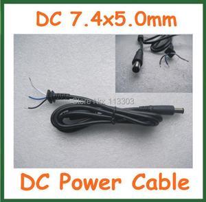 30pcs 7.4x5.0mm / 7.4*5.0mm DC Power Plug Cable for Dell HP Laptop Charger Power Supply Adapter DC Cord Cable 1.2m