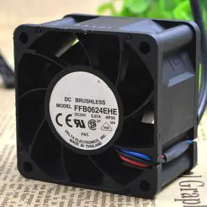 FFB0624EHE 24V 0.57A 6cm 6038 3-wire double ball fan