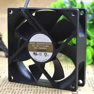 DS08025B12H 8025 12V 0.30A double ball fan four-wire mute support PWM speed control