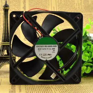 EEC0251B2-0000-A99 12V 3.4W 12cm 12025 2-wire mute fan