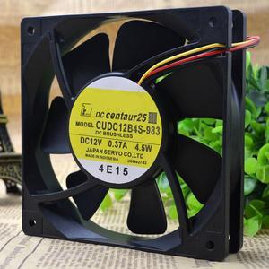 CUDC12B4S-983 12CM 12025 12V 0.37A 4.5W three-wire double ball fan