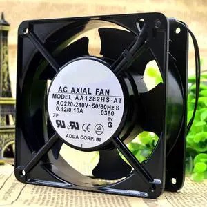 AA1282HS-AW 12cm 12038 220V 0.13A copper line 2 wire cabinet cooling fan