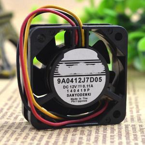 940412J7D05 4010 DC 12V 0.11A 4 cm 3 wire cooling fan