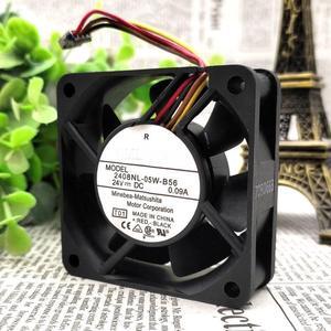 2408NL-05W-B56 6020 24V 0.09A 6CM 4-wire inverter fan