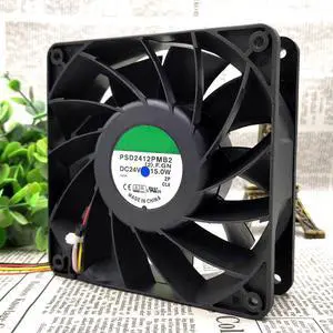 PSD2412PMB2 12038 24V 15W 12CM 4-wire high air volume inverter fan