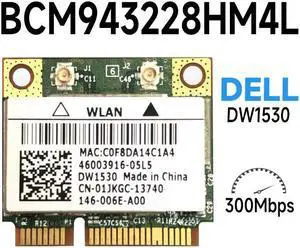 Broadcom BCM4322 Wireless 802.11a/b/g/n Mini Pci-e Wifi WLAN card DW1530 for E6420 E5510