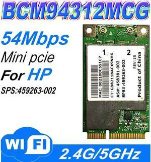 BroadCom BCM94312MCG BCM4312 459263-002 Mini PCI-E Wireless Lan WLAN Wifi Wi Fi Card 802.11 4321MC