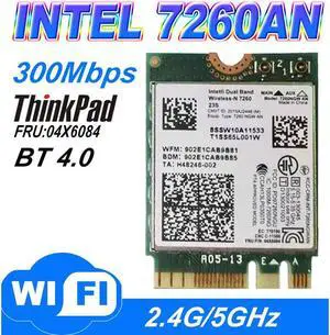 Dual Band Wireless-N 7260NGWAN 7260 7260NGW 7260AN NGFF 300Mbps+BT4.0 04X6084 WIFI Card for LENOVO T440 T440S T440P X230S X240