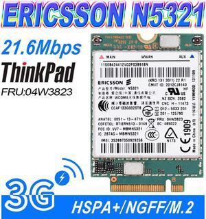 Ericsson N5321 Mobile Broadband HSPA+ NGFF M.2 04W3822 04W3823  x1 carbon X230s X240S t431s T440 S540 W540 3G Module WWAN CARD