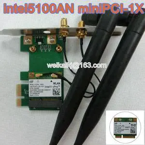 INTEL5100 desktop wireless soft route PCI-E300M built-in wireless receiver antennas 6DBI 512AN