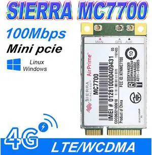 Mini PCI-E 3G WWAN GPS module Sierra MC7700 PCI Express 3G HSPA LTE 100Mbps Wireless WLAN Card GPS Unlocked