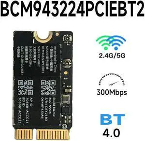 Eathtek  WiFi Bluetooth Broadcom Air Port Card For Air 11" A1370 & 13" A1369 BCM943224PCIEBT2