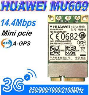 Unlocked Huawei mu609 WCDMA Wireless 3G WWAN module HSPA + / UMTS / GSM / GPRS Quad-band 850/900/1900/2100 MHz Mini PCIe Cards