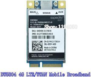 Unlocked Wireless DW5804 4G LTE / WWAN Mobile Broadband Access 01YH12 E371 PCI-E 3G / 4G Cards WLAN Module WCDMA Modem
