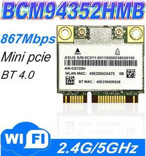 Broadcom BCM94352HMB BCM94352 802.11/ac/ 867Mbps WLAN + BT4.0 Half MiniPCI-E 2.4GHz/5GHz  wifi