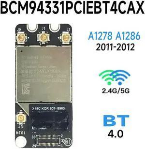 Bluetooth 4.0 wifi card Airport Card for Pro A1278 A1286 2011 2012 Year BCM94331PCIEBT4CAX WIFI CARD WLAN