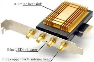 0desktop  867mbps 4pcs 6DB external antenna wireless network card BCM94352 BT4.0 802.11a/b/g/n/ac WLAN WIN7 WIN8 WIN10