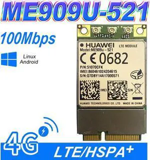Huawei ME909u-521 LTE FDD/DC-HSPA+/UMTS/EDGE Mini-PCIe 3G/4G Wireless Module
