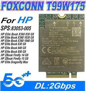 T99W175 5G NR M.2 5G Card SPS#L83053-005 SA#L83050-001 X55 5G Modem for hp Spectre X360 13T-AW200 CONVERTIBLE PC