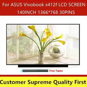 Without Screw Holes For ASUS Vivobook x412f N140BGA-EA4 Rev.C2 NT140WHM-N34 B140XTN07.1 LCD Screen 14.0" 30Pin HD 1366X768