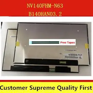 14.0 inch for BOE NV140FHM-N63 V8.1 B140HAN03.2 NV140FHM N63 Laptop LCD LED Display Screen FHD 1920*1080 EDP 30 pins IPS Screen