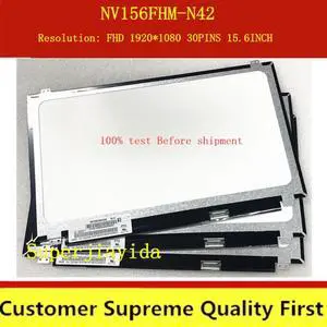 model 15.6"inch laptop LCD screen NV156FHM-N42 1920*1080 30pin IPS nv156fhm n42 display matrix notebook panel